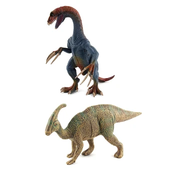 2pcs Wild Life Dinosaur Toy Plastic Play Toys Dinosaur Model - Green & blue+brown
2pcs Wild Life Dinosaur Toy Plastic Play Toys Dinosaur Model - Green & blue+brown
