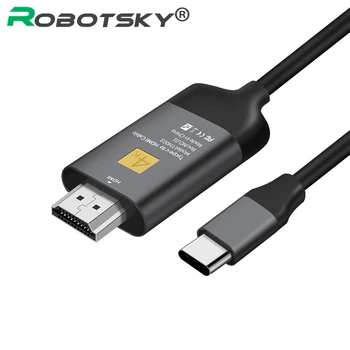 4K*2K USB USB-C Male to HDMI Male Converter HDTV Type C to HDMI Adapter For MacBook Pro For Laptop For Huawei P20 For Xiaomi 6
4K*2K USB USB-C Male to HDMI Male Converter HDTV Type C to HDMI Adapter For MacBook Pro For Laptop For Huawei P20 For Xiaomi 6