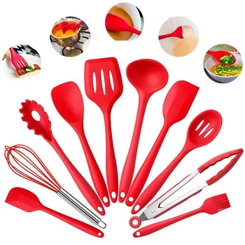 High Quality Hot Sale Silicone Durable Non Stick 10PCS/Set Cooking Utensil Set Cooking Ware Popular Kitchen Utensil
High Quality Hot Sale Silicone Durable Non Stick 10PCS/Set Cooking Utensil Set Cooking Ware Popular Kitchen Utensil