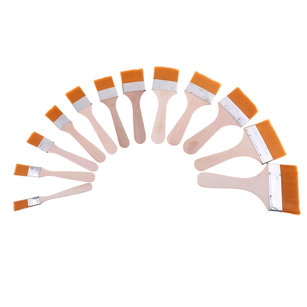 12Pcs BGA Solder Flux Paste Brush with Wooden Handle Reballing Tool 12Pcs BGA Solder Flux Paste Brush with Wooden Handle Reballing Tool