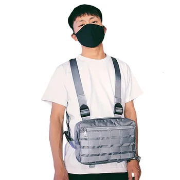 Fashion Women Men Chest Rig Bag Hip Hop Streetwear Functional Tactical Chest Bags Cross Shoulder Bag West backpack waist bag
Fashion Women Men Chest Rig Bag Hip Hop Streetwear Functional Tactical Chest Bags Cross Shoulder Bag West backpack waist bag