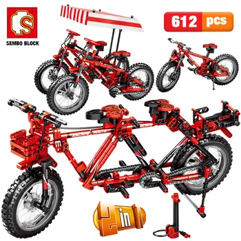 City Creator Mechanical Bicycle Mountain Bike Building Blocks Technic Concertible Tandem Bicycles Bricks Toys For Boys Gift 
City Creator Mechanical Bicycle Mountain Bike Building Blocks Technic Concertible Tandem Bicycles Bricks Toys For Boys Gift