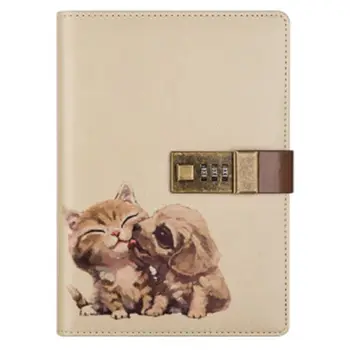 Travel Notebook with Combination Lock Faux Leather Animals Diary Journal Notepad
Travel Notebook with Combination Lock Faux Leather Animals Diary Journal Notepad