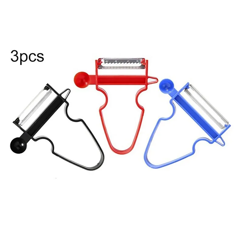Kitchen Creative Tools Multi-function Set of 3 Different Peeler Paring Knife Grater Pattern Slice Vegetable Tools Fruit Slicer
Kitchen Creative Tools Multi-function Set of 3 Different Peeler Paring Knife Grater Pattern Slice Vegetable Tools Fruit Slicer