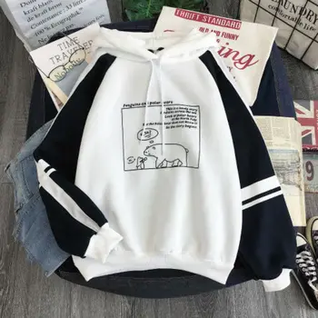 Fashion Patchwork Hoodies Cartoon Pattern Autumn Winter Casual Pullovers Women Hooded Sweatshirts
Fashion Patchwork Hoodies Cartoon Pattern Autumn Winter Casual Pullovers Women Hooded Sweatshirts