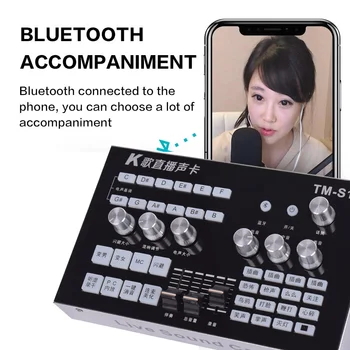 Leicozic TM-X1 Live Broadcast Singing Computer Mobile Phone Professional Sound Card Bluetooth placa de som usb Chinese/English
Leicozic TM-X1 Live Broadcast Singing Computer Mobile Phone Professional Sound Card Bluetooth placa de som usb Chinese/English