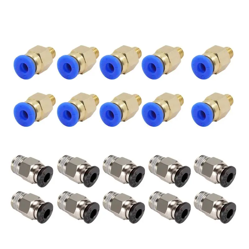 10 Pcs PC4-M6/M10 Male Thread Straight Pneumatic Fitting Quick Push to Connect U1JE
10 Pcs PC4-M6/M10 Male Thread Straight Pneumatic Fitting Quick Push to Connect U1JE