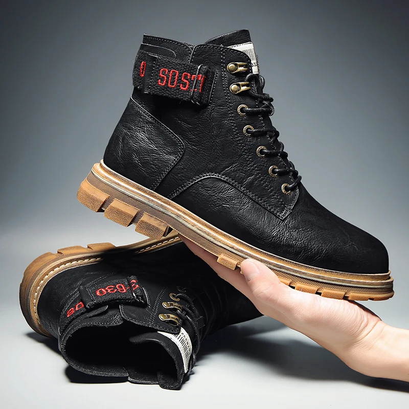 Winter casual Martin boots men's leather boots tooling boots high to help Martin shoes British wind trend short boots wild
Winter casual Martin boots men's leather boots tooling boots high to help Martin shoes British wind trend short boots wild