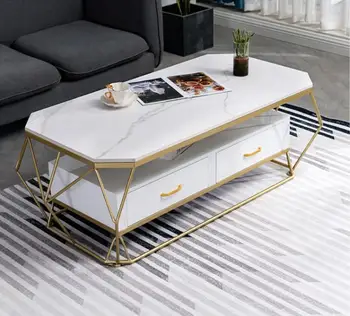 Nordic marble coffee table modern light luxury style double-layer iron rock slab coffee table table living room home
Nordic marble coffee table modern light luxury style double-layer iron rock slab coffee table table living room home