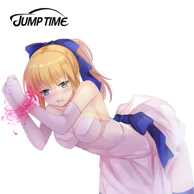 JumpTime 13 см x 10 5 популярная девушка аниме наклейка Fate stay night 3D на автомобиль