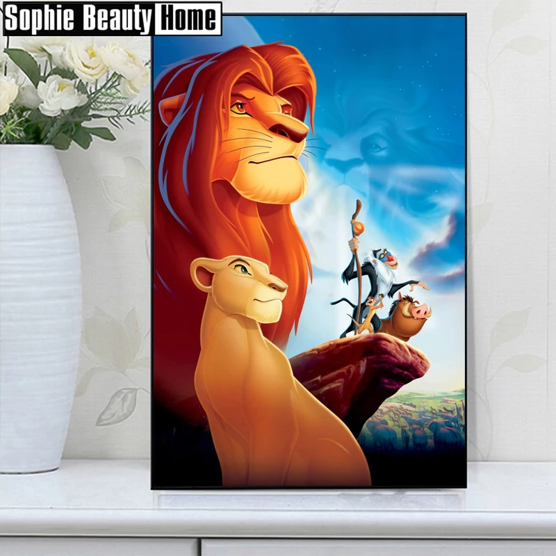 Full 5D DIY Diamond Painting Cross Stitch Lion King Diamond Embroidery Cartoon Pattern Diamond Mosaic Needlework Gift 198034
Full 5D DIY Diamond Painting Cross Stitch Lion King Diamond Embroidery Cartoon Pattern Diamond Mosaic Needlework Gift 198034