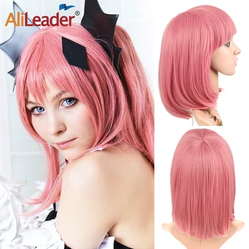 Alileader Short Cosplay Wigs Synthetic 12"Inch Short Bob Wigs With Bangs Cosplay Straight Wigs For Black Women Heat Resistant
Alileader Short Cosplay Wigs Synthetic 12"Inch Short Bob Wigs With Bangs Cosplay Straight Wigs For Black Women Heat Resistant