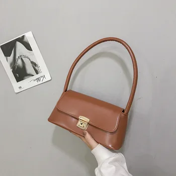 2020 new niche design retro underarm bag pu soft material female bag single shoulder bag female baguette bag
2020 new niche design retro underarm bag pu soft material female bag single shoulder bag female baguette bag