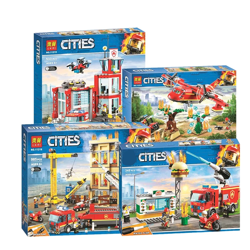 New City Series The Fire Station Model Compatible With lepining Building Block Brick Toy For Children Gift 60216
New City Series The Fire Station Model Compatible With lepining Building Block Brick Toy For Children Gift 60216