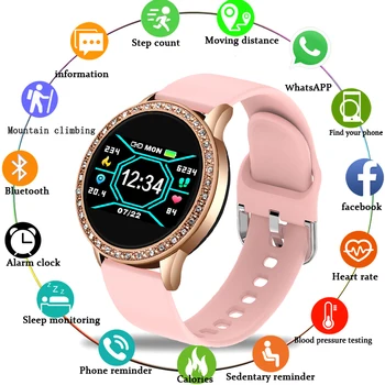 LIGE Women Smart Watch Sports Smart Bracelet Waterproof Heart Rate Blood Pressure Monitor Fashion Smartwatch Women Android ios
LIGE Women Smart Watch Sports Smart Bracelet Waterproof Heart Rate Blood Pressure Monitor Fashion Smartwatch Women Android ios