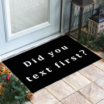 Did you call text first Personalized Custom Rubber entrance doormat for front door mat, waterproof fabric + anti-slip rubber
Did you call text first Personalized Custom Rubber entrance doormat for front door mat, waterproof fabric + anti-slip rubber