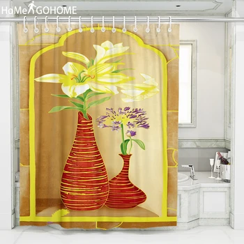 Artistic Tiles Vase Bathroom Curtains Boho Flowers 3D Print Shower Curtain Waterproof Fabric Curtain For The Bath Shower 180*200
Artistic Tiles Vase Bathroom Curtains Boho Flowers 3D Print Shower Curtain Waterproof Fabric Curtain For The Bath Shower 180*200