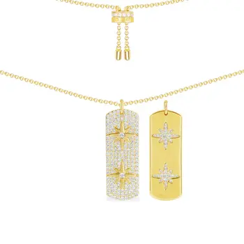 S925 pure silver high-end micro inlay with Star Necklace women's double meteor design
S925 pure silver high-end micro inlay with Star Necklace women's double meteor design