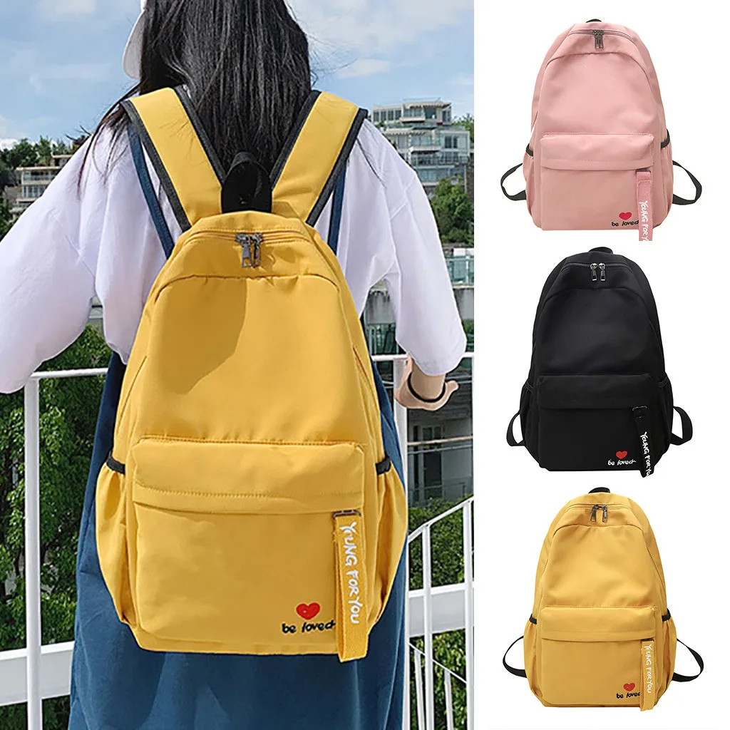 Teenager School Backpacks for Girls boys Fashion Women Nylon Solid Color Female Capacity Student Backpack Travel Couple Bag
Teenager School Backpacks for Girls boys Fashion Women Nylon Solid Color Female Capacity Student Backpack Travel Couple Bag