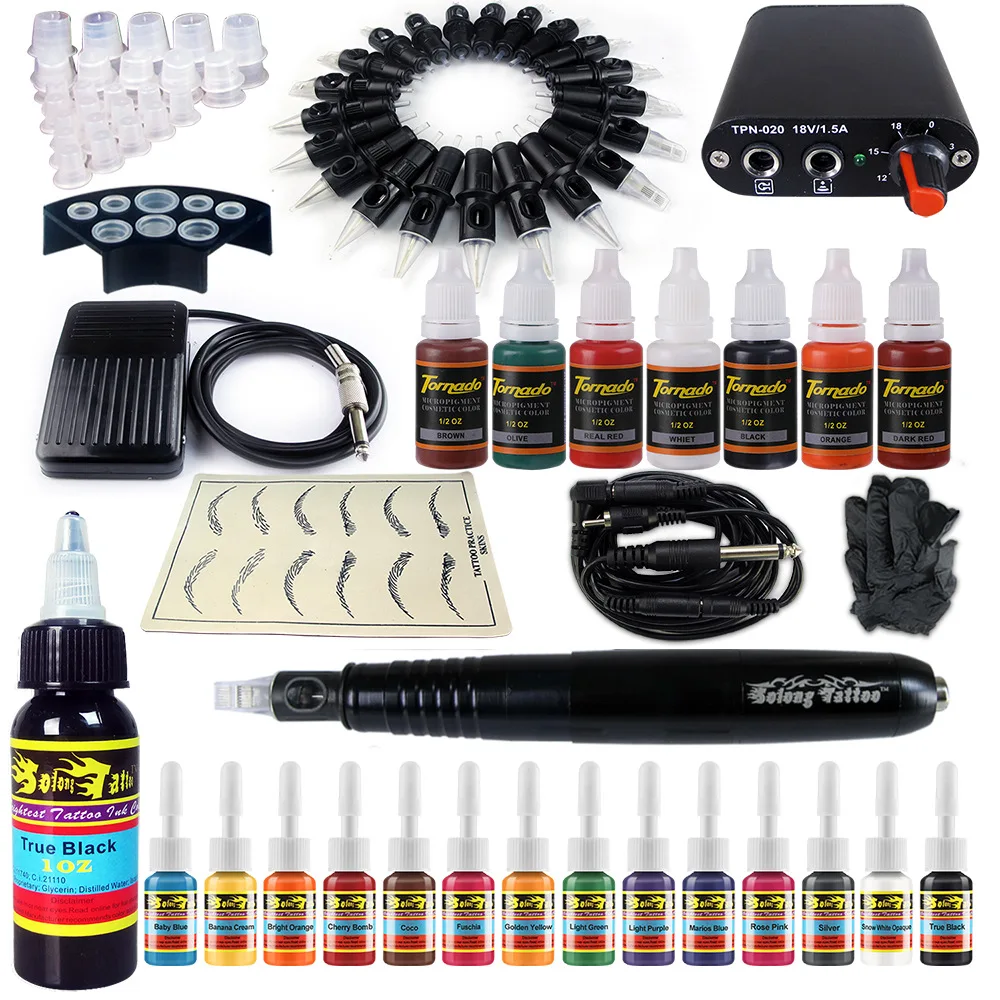 4 Color Professional Rotary Pen Tattoo Kit Immortal Tattoo Inks Set RCA Body Art Tools Set Tattoo Permanent Makeup Tattoo set
4 Color Professional Rotary Pen Tattoo Kit Immortal Tattoo Inks Set RCA Body Art Tools Set Tattoo Permanent Makeup Tattoo set