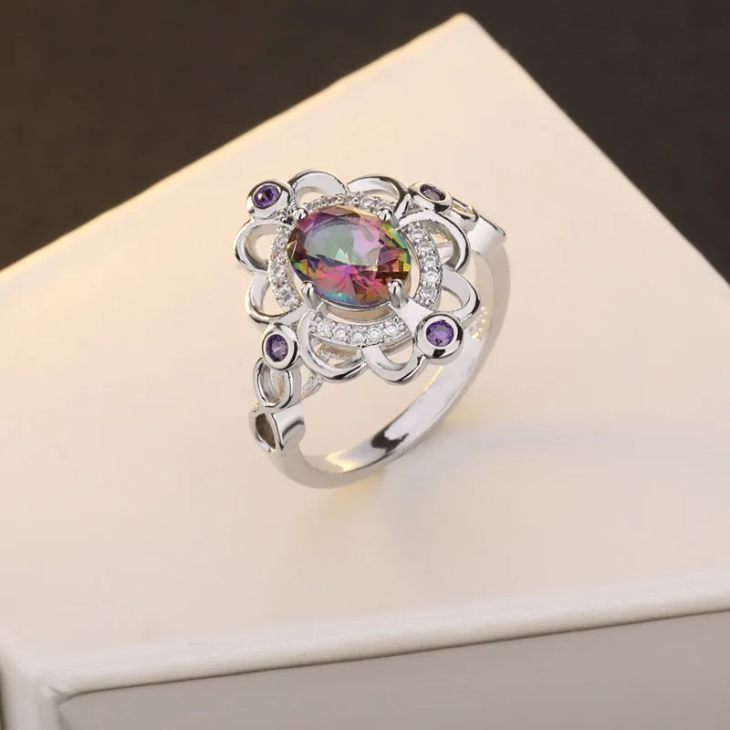 Topaz 925 Silver Color Ring Diamond Anillos De Engagement Ring Etoile Bizuteria for Women Wedding Rings Sparkling
Topaz 925 Silver Color Ring Diamond Anillos De Engagement Ring Etoile Bizuteria for Women Wedding Rings Sparkling