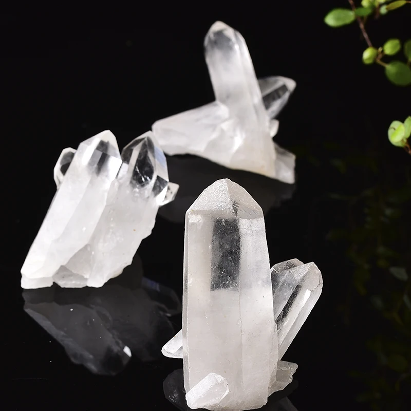 100% Natural White Crystal Cluster Irregular Quartz Healing Stones Reiki Stones Crystal Point Specimen Home Decor Raw Crystals
