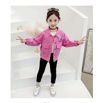 kids jacket new spring autumn children's clothing cotton long-sleeved large pocket cartoon letters denim baby girl clothes
kids jacket new spring autumn children's clothing cotton long-sleeved large pocket cartoon letters denim baby girl clothes