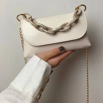 Simple Flap Cover Leather Crossbody Bag Solid Color Leather Women's Shoulder Bags Brand Design Chain Messenger Bag #20
Simple Flap Cover Leather Crossbody Bag Solid Color Leather Women's Shoulder Bags Brand Design Chain Messenger Bag #20
