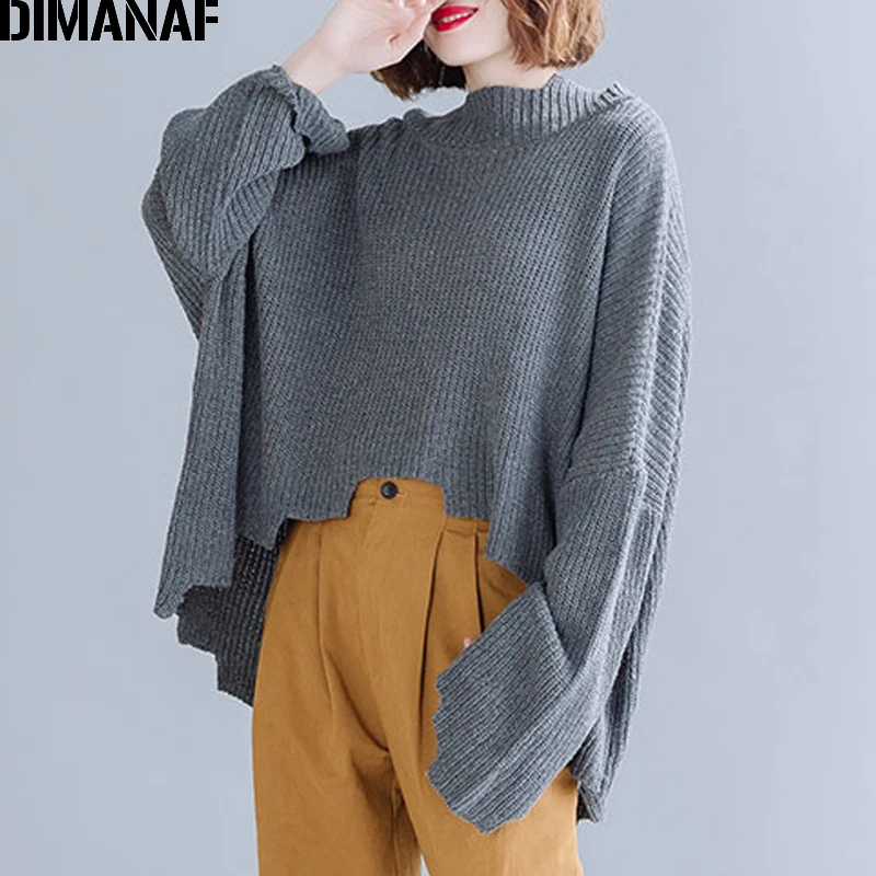 DIMANAF Plus Size Women Sweater Winter Female Lady Fashion Pullovers Tops Warm Wool Thick Turtleneck Batwing Sleeve Clothes 2019
DIMANAF Plus Size Women Sweater Winter Female Lady Fashion Pullovers Tops Warm Wool Thick Turtleneck Batwing Sleeve Clothes 2019