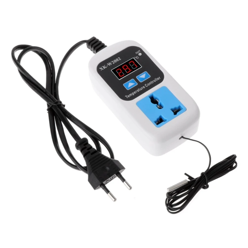 Digital Thermostat Regulator Plug -50~110C Temperature Controller Switch AC 110-220V Microcomputer with NTC Sensor
Digital Thermostat Regulator Plug -50~110C Temperature Controller Switch AC 110-220V Microcomputer with NTC Sensor