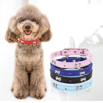 Fashion Red Pink Black Blue Leather Dog Collar Bone Shaped Accessories Collar for Dogs Small Pet Dog Supplies
Fashion Red Pink Black Blue Leather Dog Collar Bone Shaped Accessories Collar for Dogs Small Pet Dog Supplies