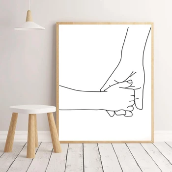 Holding Hands Line Art Print Mom Child Hands Poster Nursery Wall Art Canvas Painting Nordic Love Wall Picture Kids Room Decor
Holding Hands Line Art Print Mom Child Hands Poster Nursery Wall Art Canvas Painting Nordic Love Wall Picture Kids Room Decor
