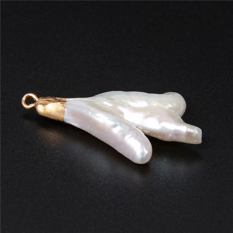 2PCS Natural Pearl Pendant Chicken Feet Shape Charms Gold Edged White Pearl Bead Charms for Jewelry Making Accessories DIY Craft
2PCS Natural Pearl Pendant Chicken Feet Shape Charms Gold Edged White Pearl Bead Charms for Jewelry Making Accessories DIY Craft
