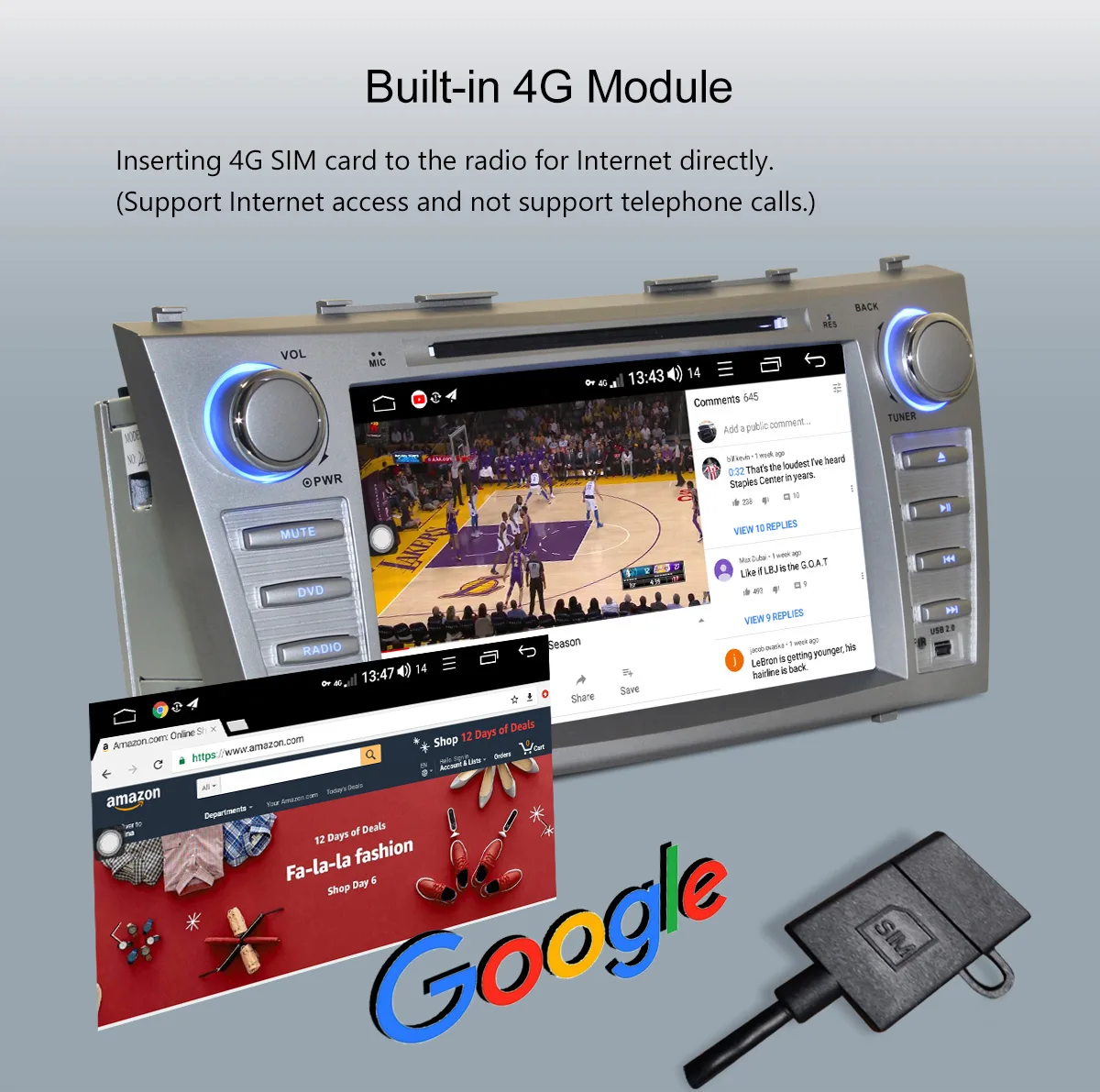 Clearance 8"Double 2Din Android Car Radio Stereo GPS Navigation For Toyota Camry 2007-2011 Head Unit Built-in 4G Modem Multimedia Player 2 Clearance 8"Double 2Din Android Car Radio Stereo GPS Navigation For Toyota Camry 2007-2011 Head Unit Built-in 4G Modem Multimedia Player 2