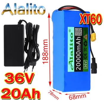 36V 10S4P 20Ah battery pack 500W high power battery 42V 20000mAh Ebike electric bicycle BMS 42v battery with xt60 plug+charger 
36V 10S4P 20Ah battery pack 500W high power battery 42V 20000mAh Ebike electric bicycle BMS 42v battery with xt60 plug+charger