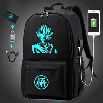 Anime Luminous School Bag Dragon Ball Z Backpack Super Saiyan Goku Knapsack Black Backpacks Travel Laptop Bagpack for Teenage
Anime Luminous School Bag Dragon Ball Z Backpack Super Saiyan Goku Knapsack Black Backpacks Travel Laptop Bagpack for Teenage
