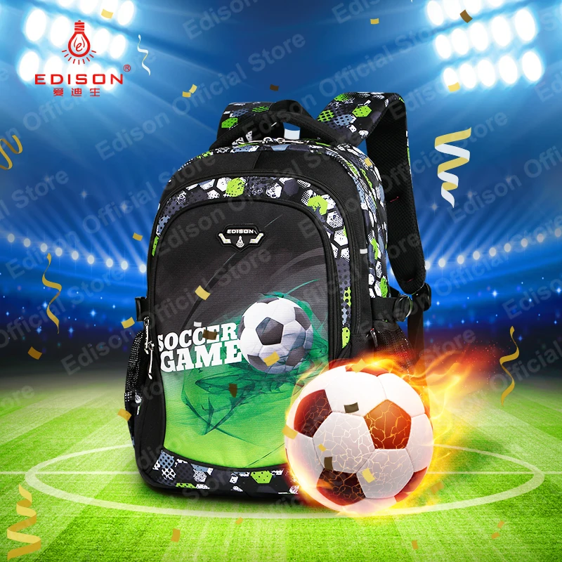 Edison 2019 Genuine Starting New Boy's Children Bag Student Bags Green Football Super Light Protection Spine Cartoon Backpack
Edison 2019 Genuine Starting New Boy's Children Bag Student Bags Green Football Super Light Protection Spine Cartoon Backpack