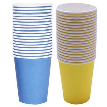 40 Pcs Paper Cups (9Oz) - Plain Solid Colours Birthday Party Tableware Catering, 20 Pcs Blue & 20 Pcs Yellow
40 Pcs Paper Cups (9Oz) - Plain Solid Colours Birthday Party Tableware Catering, 20 Pcs Blue & 20 Pcs Yellow