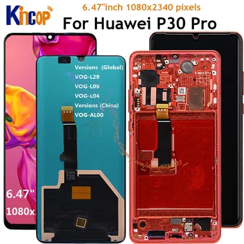 Original 6.47'' LCD for Huawei P30 Pro LCD Display Touch+Screen Digitizer Assembly Replaceme for Huawei P30 Pro LCD VOG-L09 L29
Original 6.47'' LCD for Huawei P30 Pro LCD Display Touch+Screen Digitizer Assembly Replaceme for Huawei P30 Pro LCD VOG-L09 L29