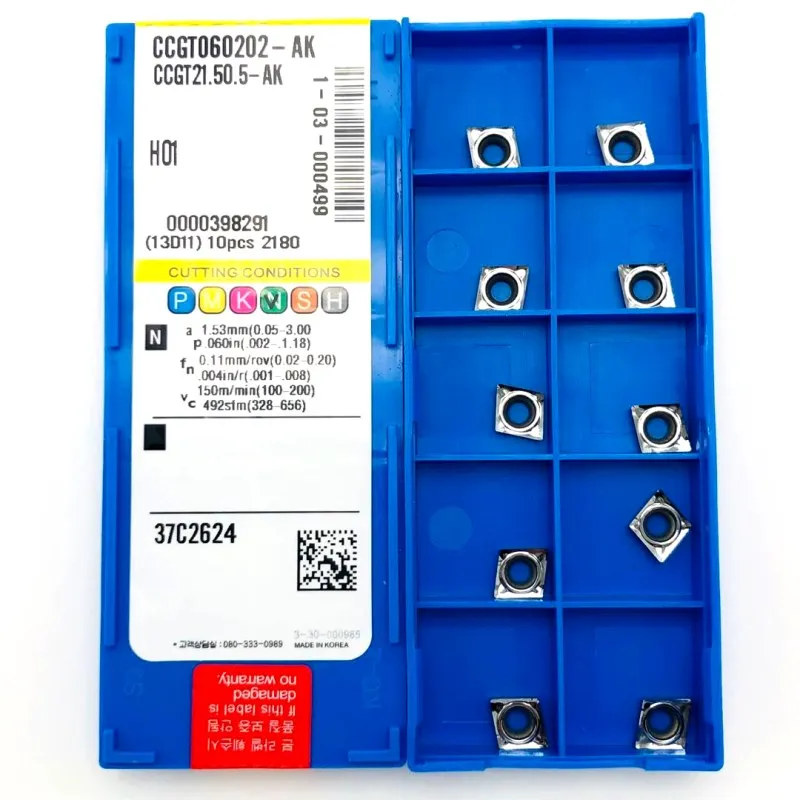 Aluminum turning tool CCGT060204 CCGT060208 AK H01 stainless steel external aluminum blade lathe tool CNC machine cutting tool
Aluminum turning tool CCGT060204 CCGT060208 AK H01 stainless steel external aluminum blade lathe tool CNC machine cutting tool