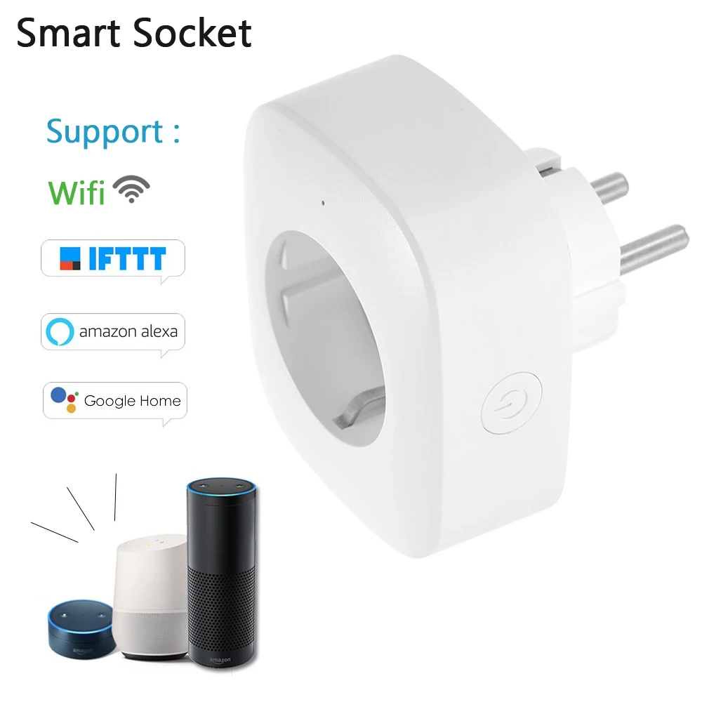 2019 New Wifi Plug Socket Power Outlet for Home Appliances Smart TV Oven Coffee Machine LED Light Work With Smart Life App
2019 New Wifi Plug Socket Power Outlet for Home Appliances Smart TV Oven Coffee Machine LED Light Work With Smart Life App