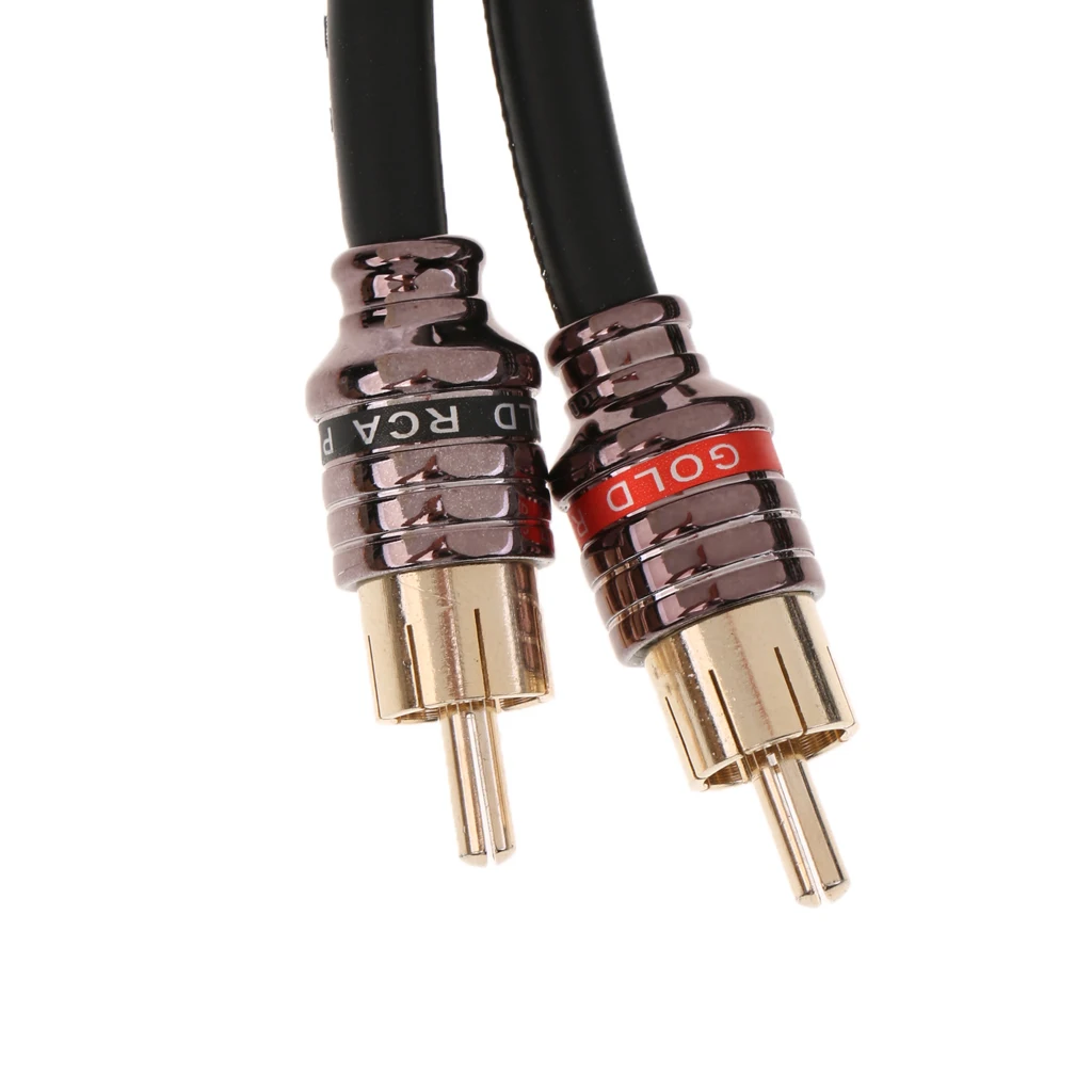 4.5m Car Audio Stereo Amplifier Speaker RCA Interconnect Cable Wire Black 4.5m Car Audio Stereo Amplifier Speaker RCA Interconnect Cable Wire Black