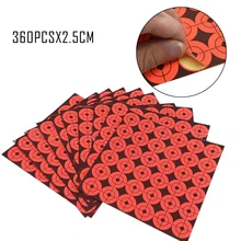 360pcs 2.5CM Target StickersNeon Orange Bullseye Paper Stickers For Shooting Trainning Hunting Pratice Competition Accessories
360pcs 2.5CM Target StickersNeon Orange Bullseye Paper Stickers For Shooting Trainning Hunting Pratice Competition Accessories