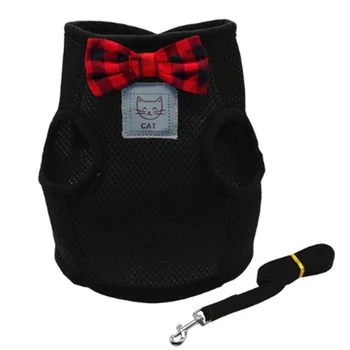 Breathable Bowtie Cat Harness and Leash Kitten Mesh Cat Clothes Small Dog Puppy Walking Running Harnesses Pet Product Supplies
Breathable Bowtie Cat Harness and Leash Kitten Mesh Cat Clothes Small Dog Puppy Walking Running Harnesses Pet Product Supplies