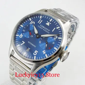 CORGEUT Luxury Automatic Men's Watch Power Reserve Function Stainless Steel Band 42mm Wristwatch
CORGEUT Luxury Automatic Men's Watch Power Reserve Function Stainless Steel Band 42mm Wristwatch