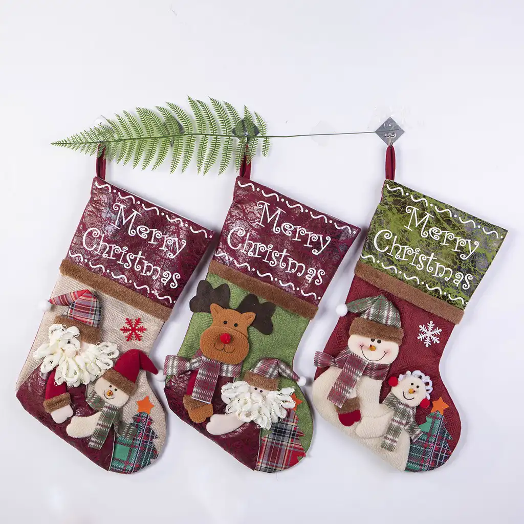 christmas mini socks santa candy gift bag christmas tree