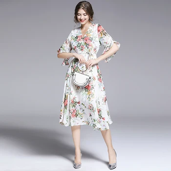 Romantic Flowers Chiffon Printed Summer Beach Dress Ropa Mujer Verano 2020 Women Midi Party Dress Sukienka Maxi Zomer Jurk K6805
Romantic Flowers Chiffon Printed Summer Beach Dress Ropa Mujer Verano 2020 Women Midi Party Dress Sukienka Maxi Zomer Jurk K6805