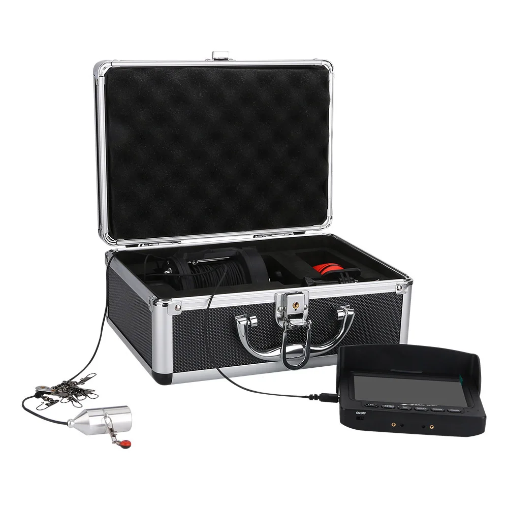 Underwater Fishing Video Camera Kit 4.3 Inches Color Monitor 8 Pcs IR LED Lights with Explosion Fishing Hooks 5000mAh Battery
Underwater Fishing Video Camera Kit 4.3 Inches Color Monitor 8 Pcs IR LED Lights with Explosion Fishing Hooks 5000mAh Battery