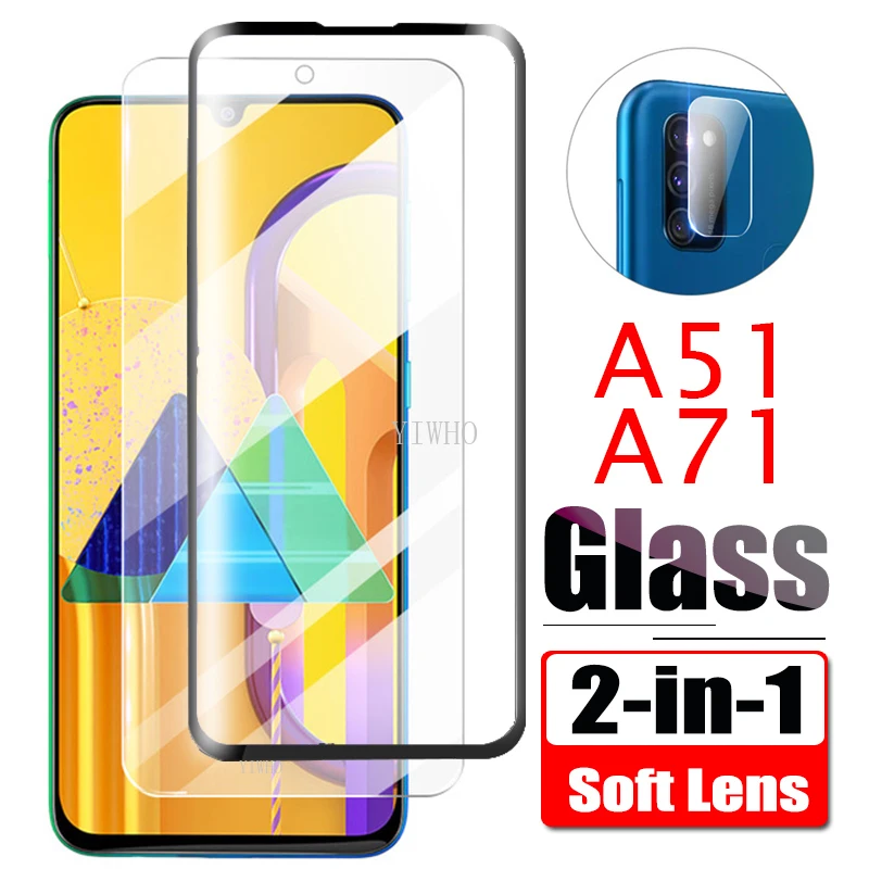 Защитное стекло 2 в 1 для Samsung Galaxy A51 A71 2019 A515F A715F A 51 71 | Мобильные телефоны и