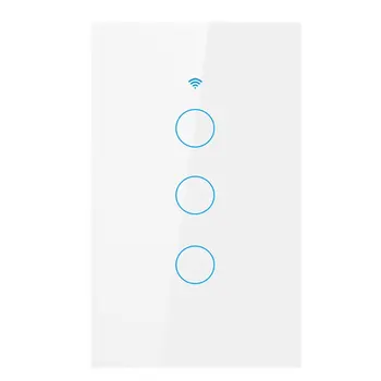 Wifi Smart Light Switch Glass Screen Touch Panel Voice Control Wireless Wall Switch work with Alexa Echo Google Home
Wifi Smart Light Switch Glass Screen Touch Panel Voice Control Wireless Wall Switch work with Alexa Echo Google Home